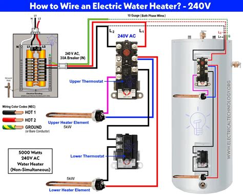 electric water heater circuit